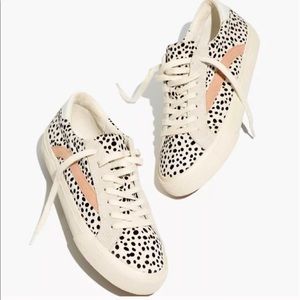 Madewell sidewalk sneaker in spotted calf